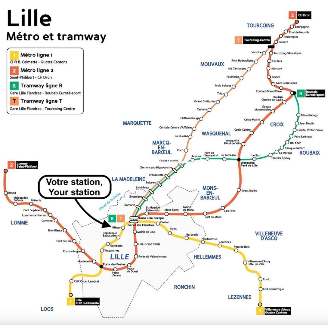 Duplex In The Heart Of Old Lille Terrace + Parking 아파트 외부 사진